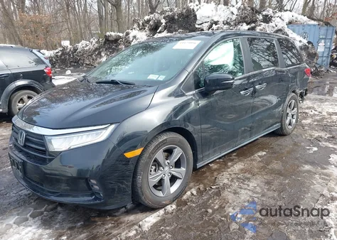 2022 Honda Odyssey Ex z USA, uszkodzony, nr VIN 5FNRL6H56NB035944